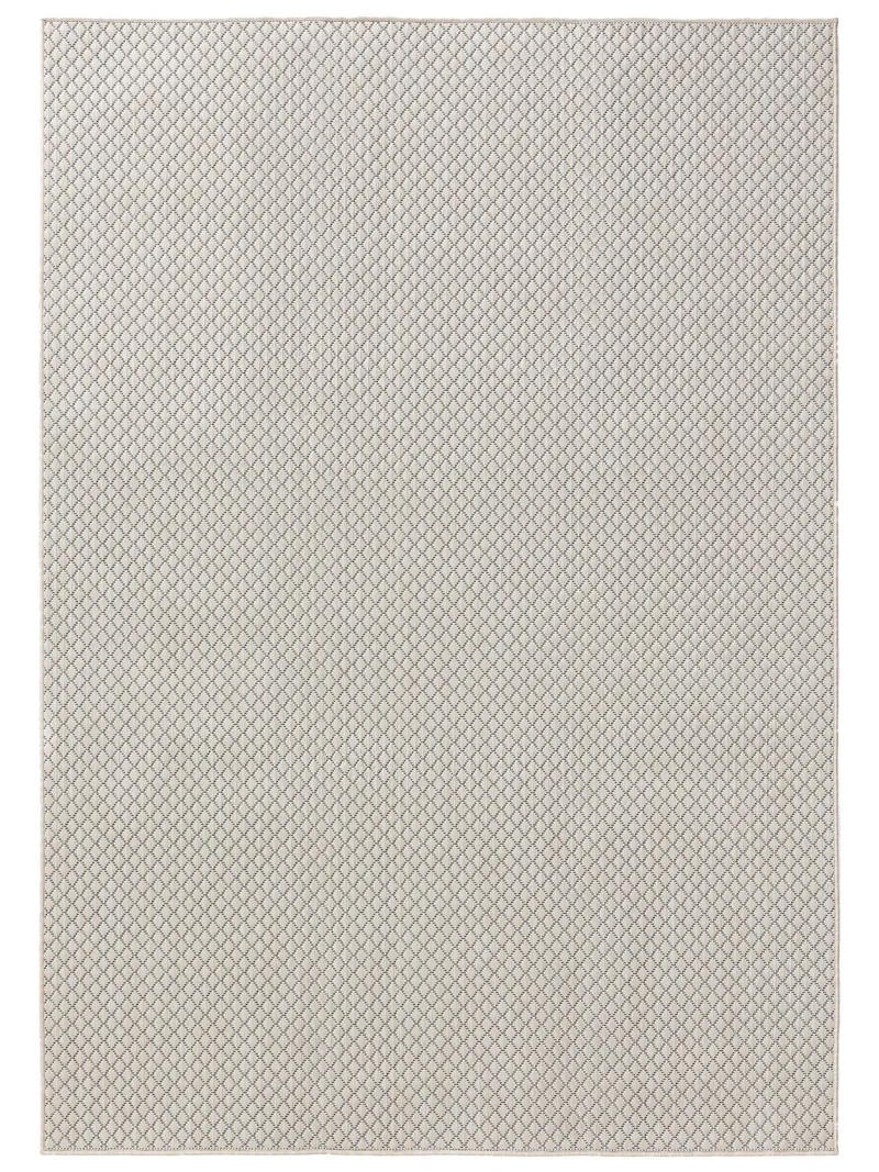 Tapis moderne motif losange blanc d'intérieur et d'extérieur 80x150 cm