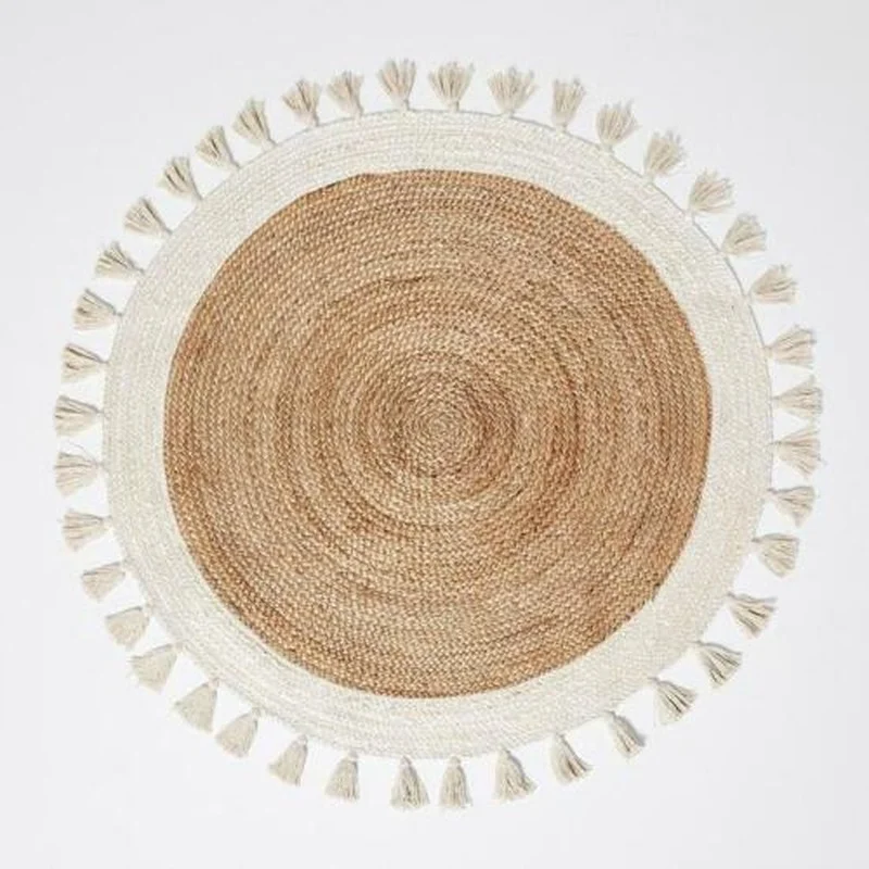 Tapis jonc de mer rond