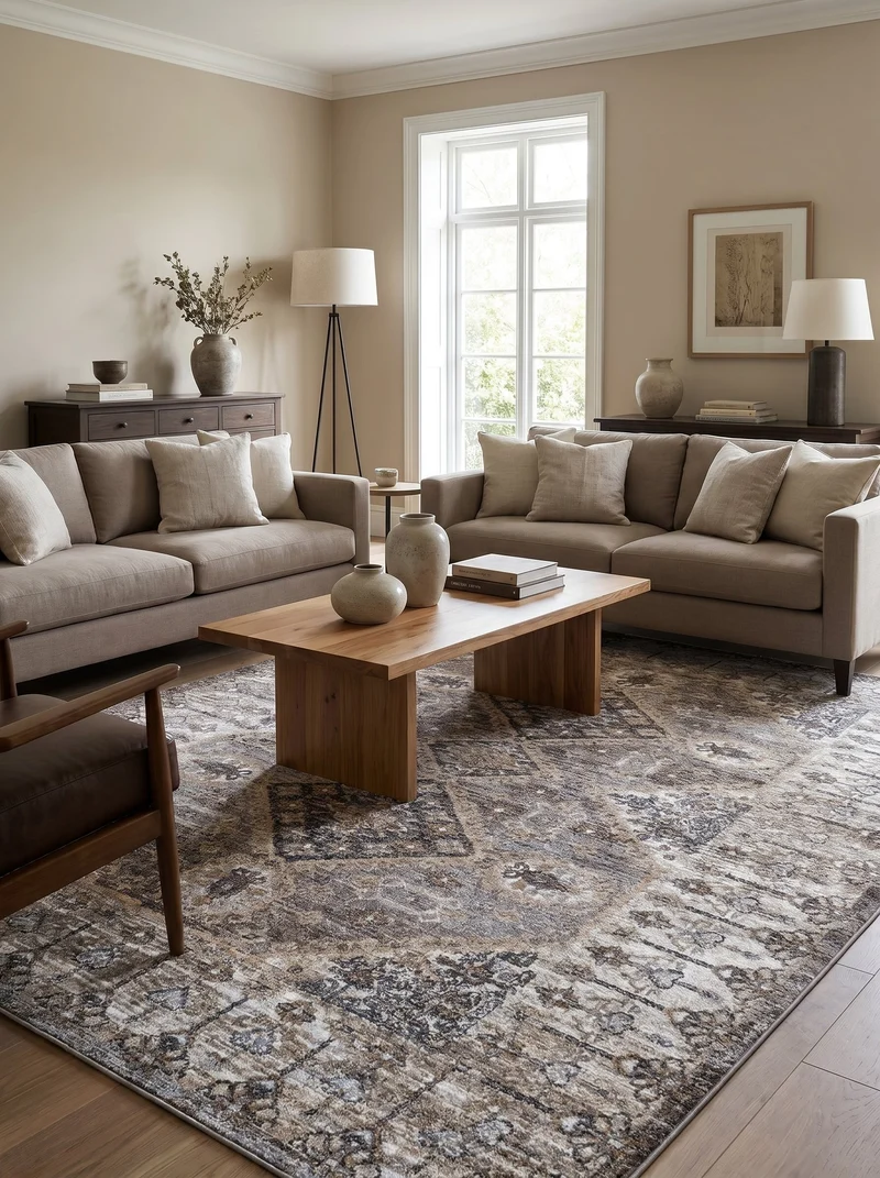 Tapis Oriental Beige - Toscane