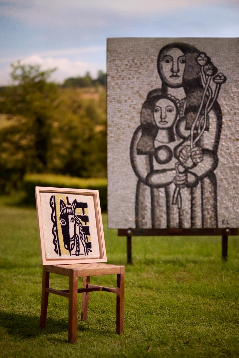 CHEVAL SUR FOND JAUNE, 1953