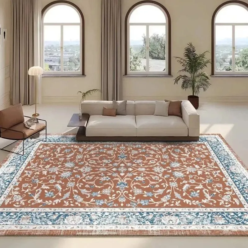 Tapis persan vintage marron