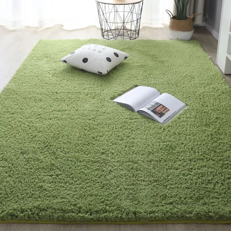 Tapis shaggy vert