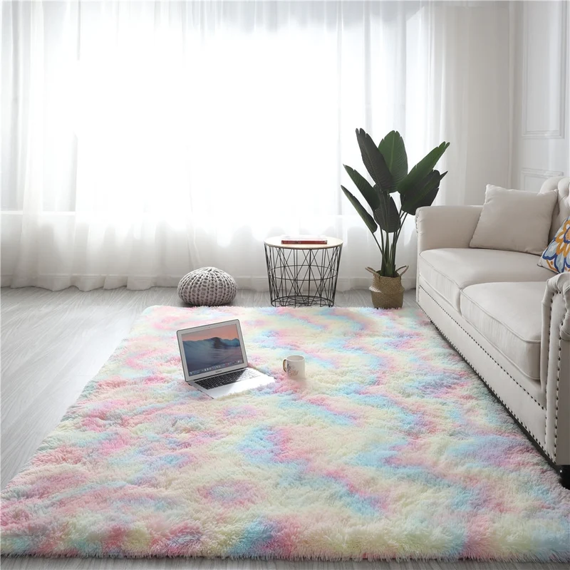 Tapis shaggy multi color