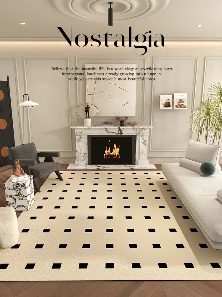 Tapis damier couleur