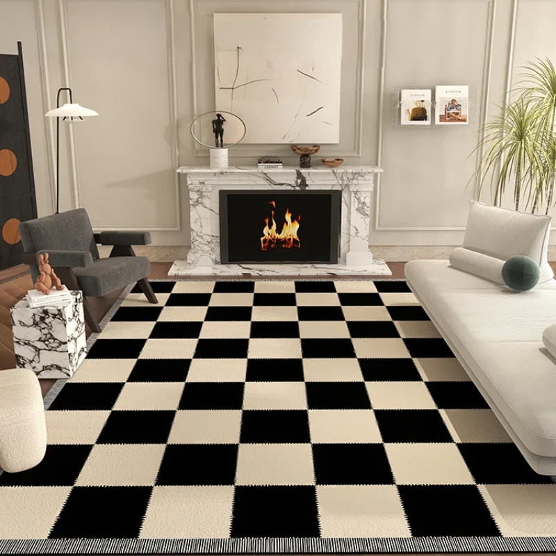 Grand tapis damier