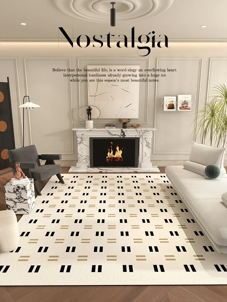 Tapis couloir damier