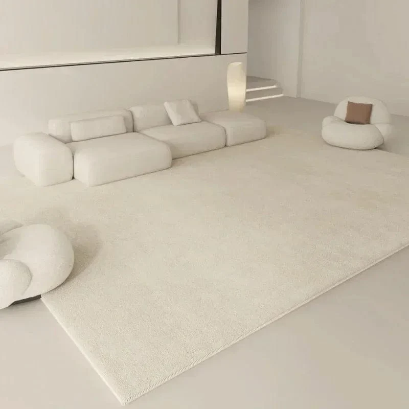 Tapis blanc crème