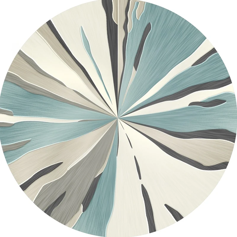 Tapis rond moderne pour salon