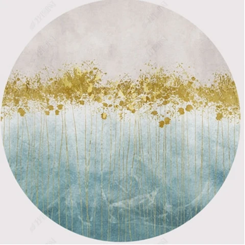 Tapis rond de salon moderne