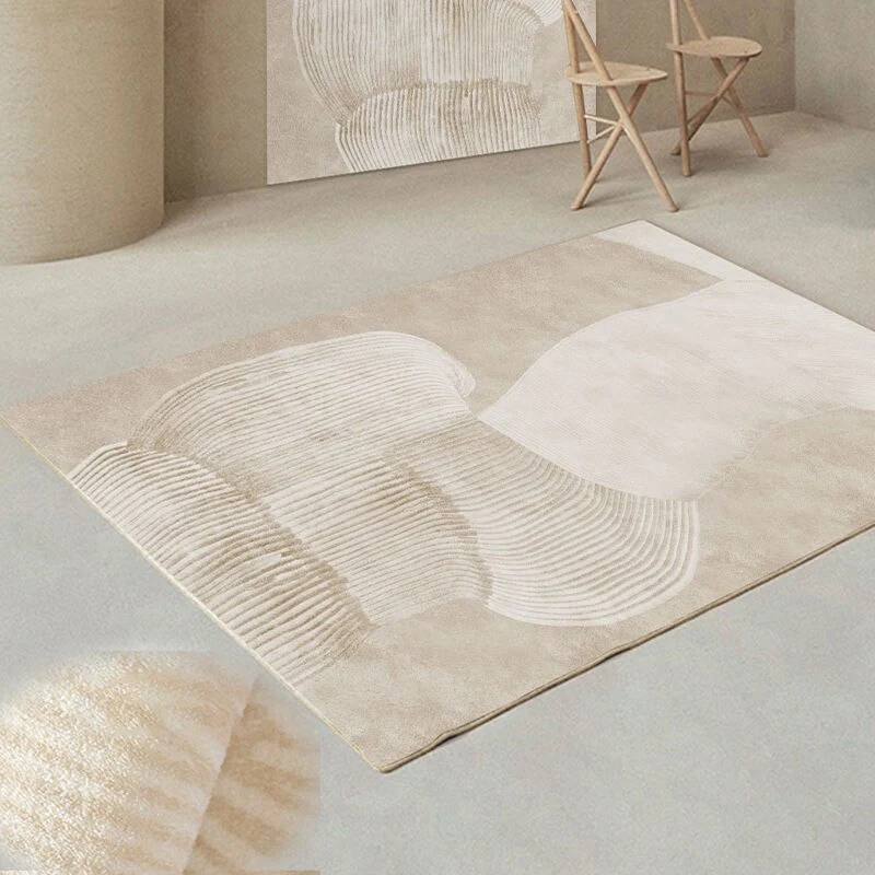 Tapis doux beige