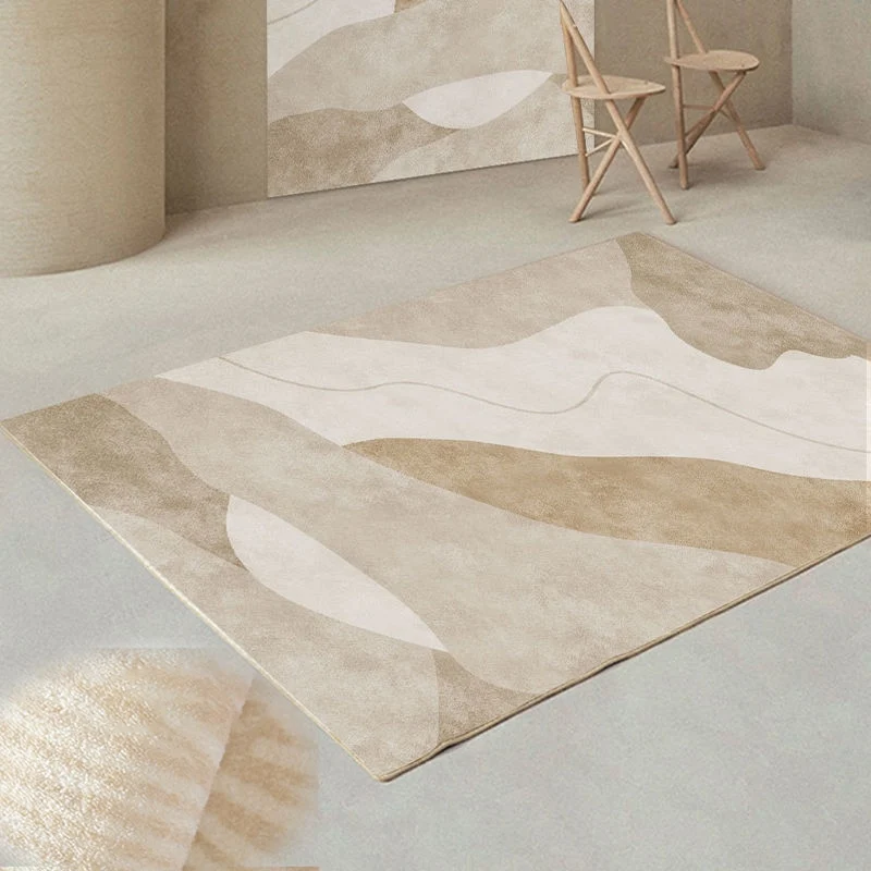Grand tapis salon beige