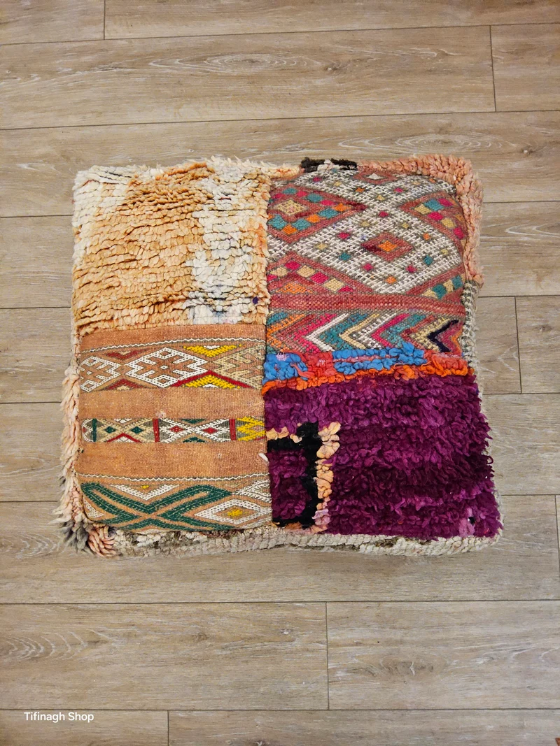 Pouf vintage patchwork