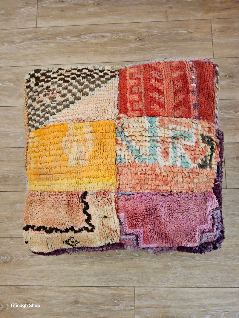 Pouf vintage patchwork