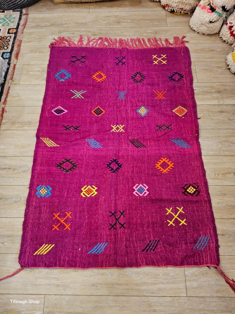 Tapis berbère - Kilim de Taznakht 1.45m x 1.01m