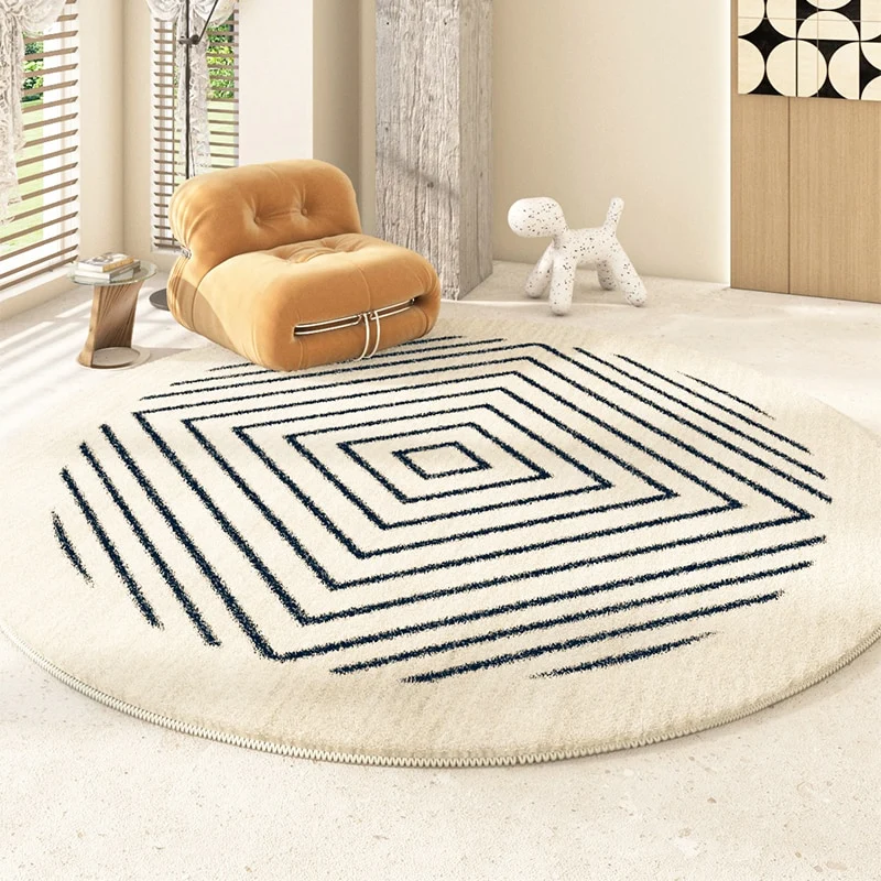 Grand tapis rond salon