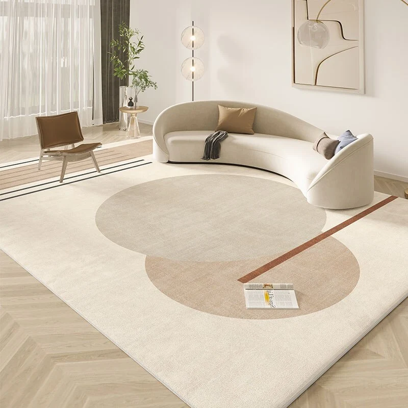 Tapis salon terracotta