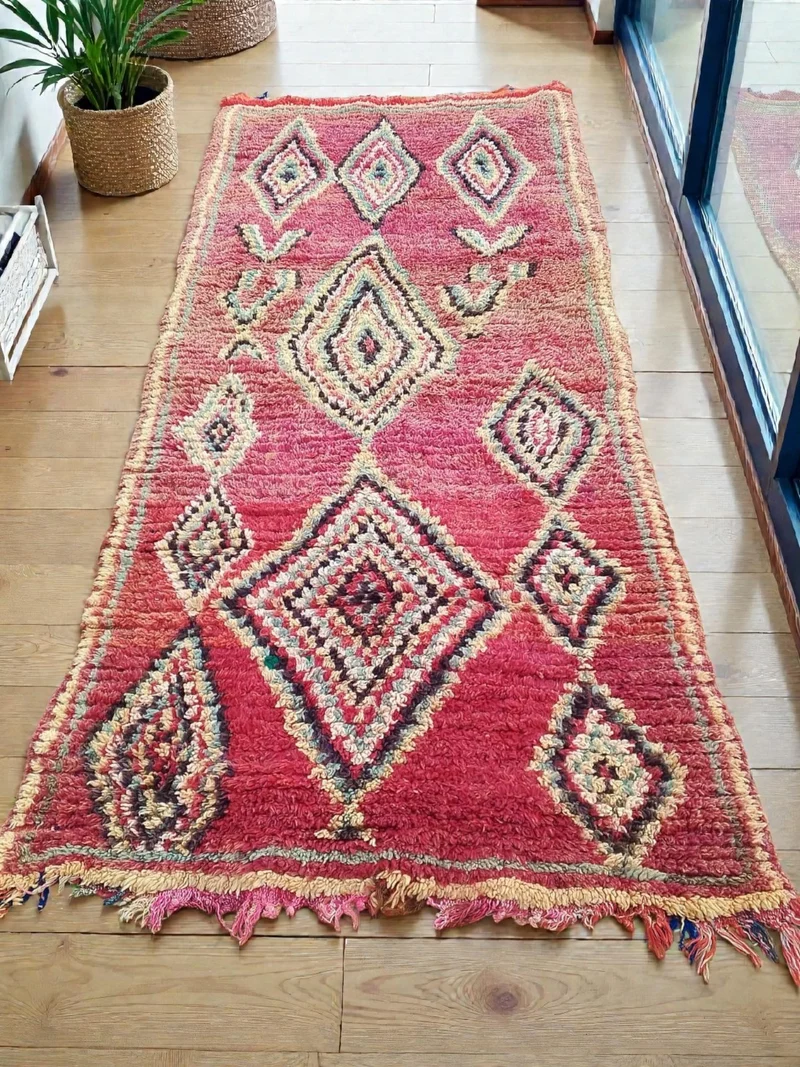 Tapis berbère Azilal Vintage - 2.66m x 1.15m