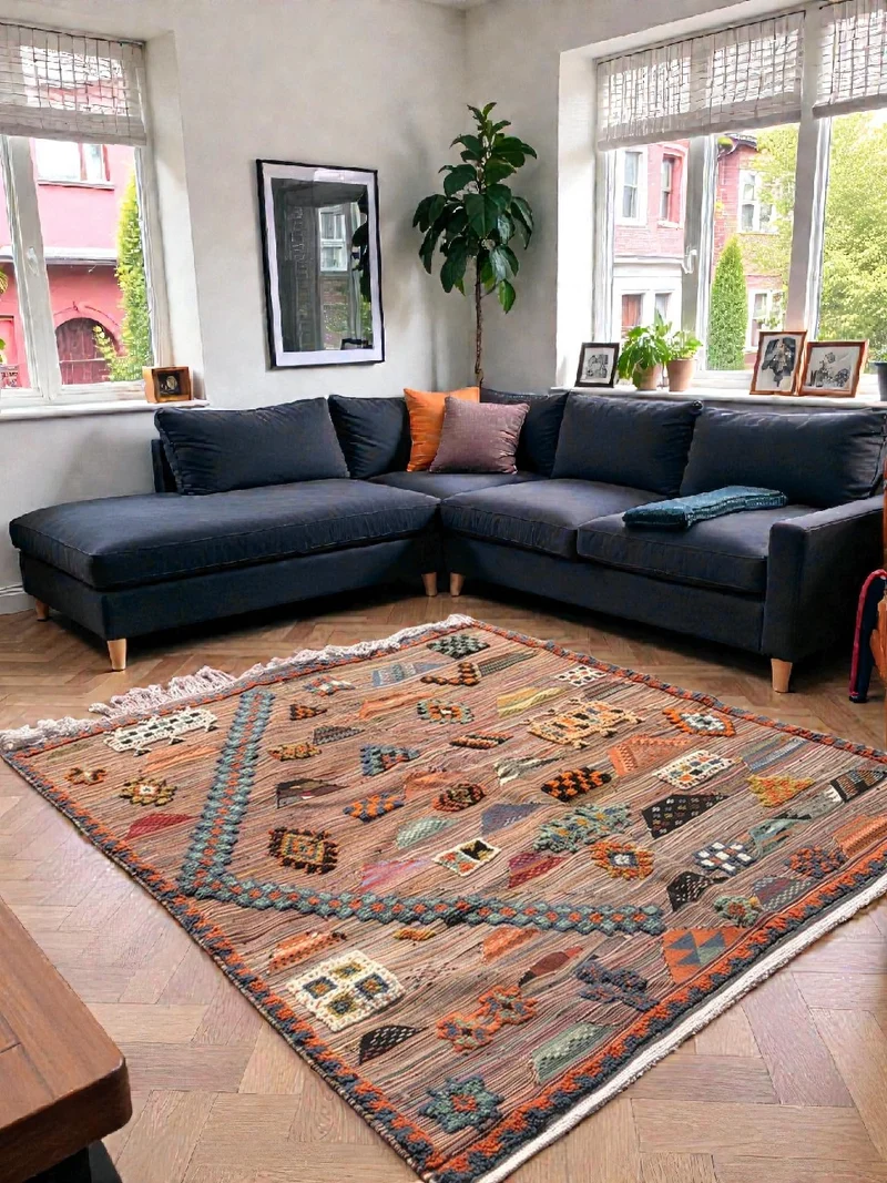 Tapis berbère - Kilim de Taznakht 1.90m x 1.70m