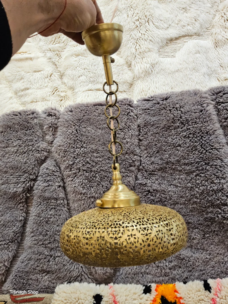 Lustre Marocain en Laiton
