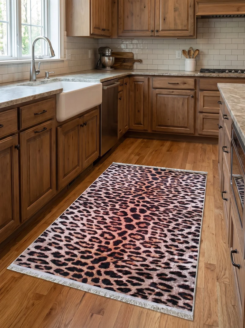 Tapis de Cuisine Design Léopard - Terrazzo