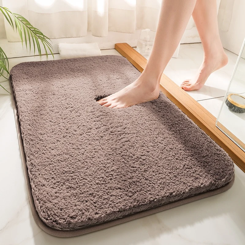 Tapis de bain taupe