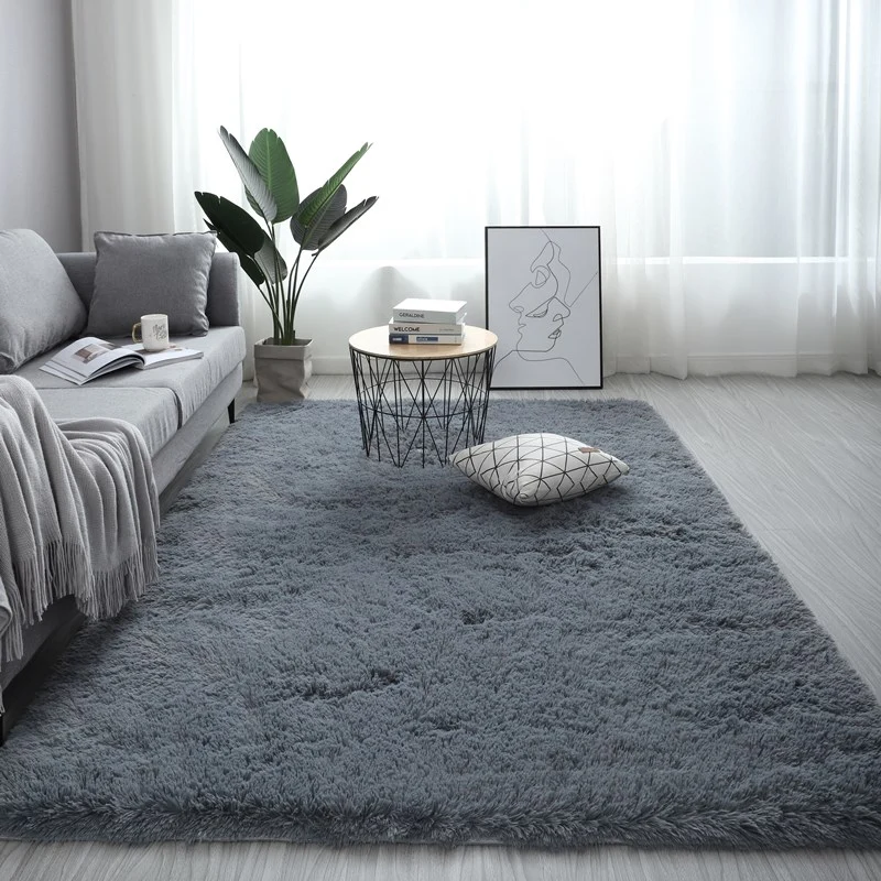 Tapis de chambre gris