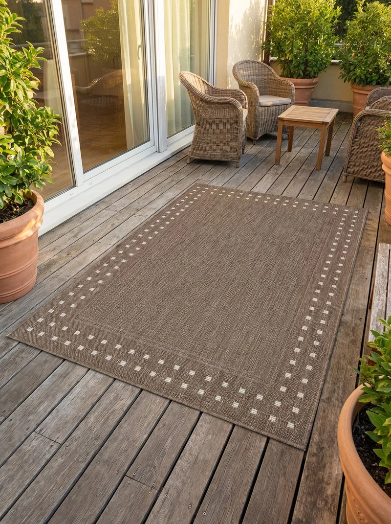 Tapis Extérieur Moderne Marron - Kalista