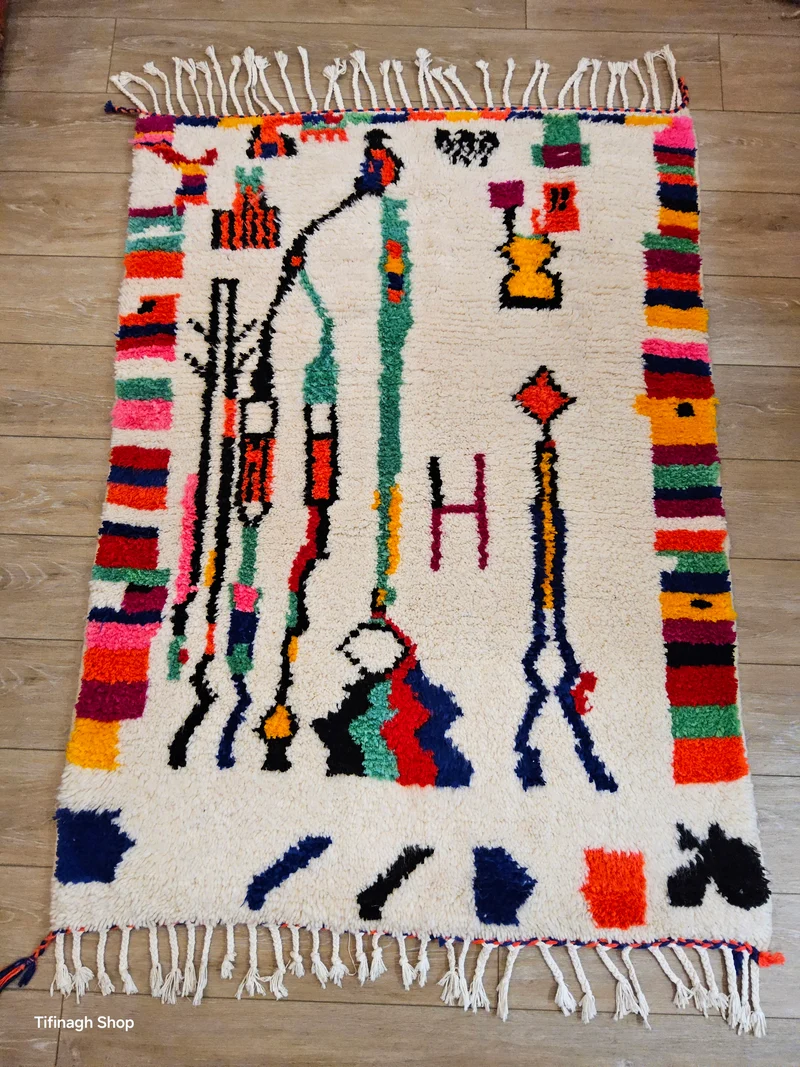 Tapis berbère coloré Azilal