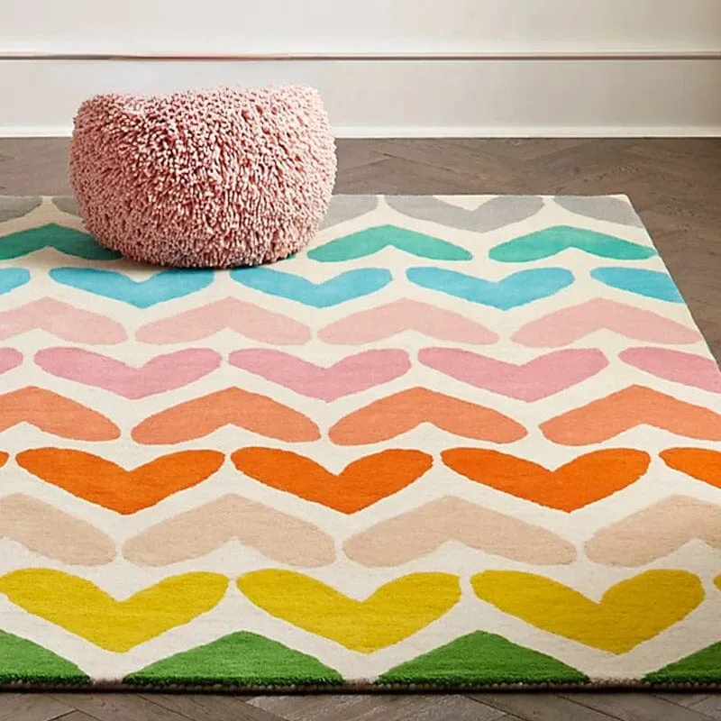 Tapis arc en cœur