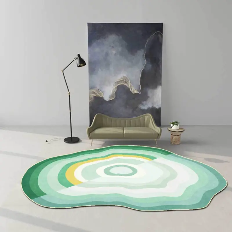 Tapis vert emeraude