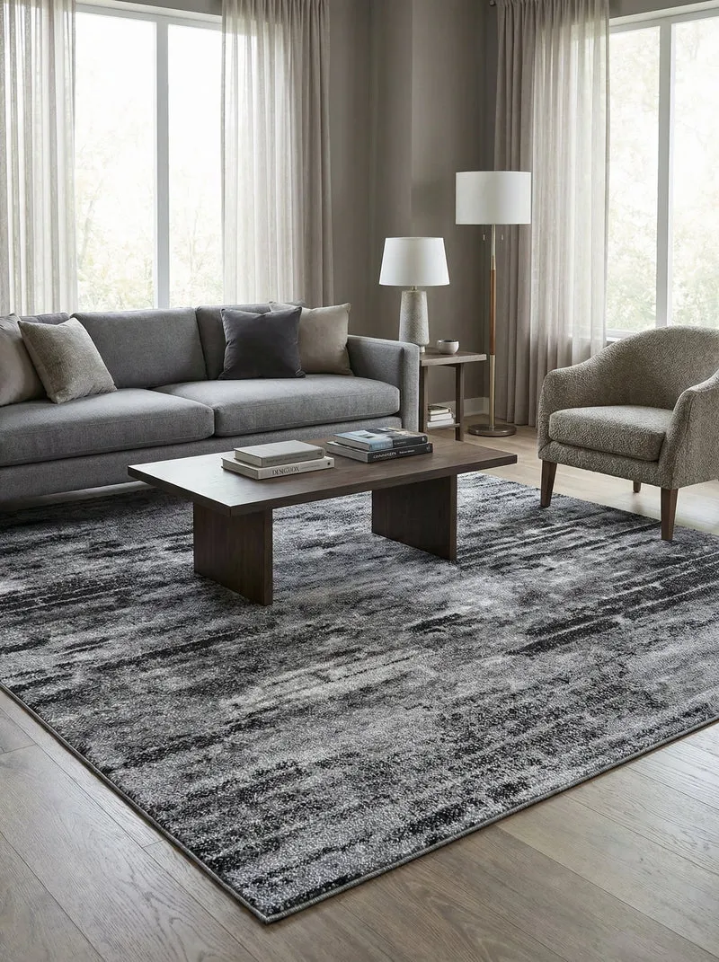 Tapis Vintage Gris et Noir - Torino