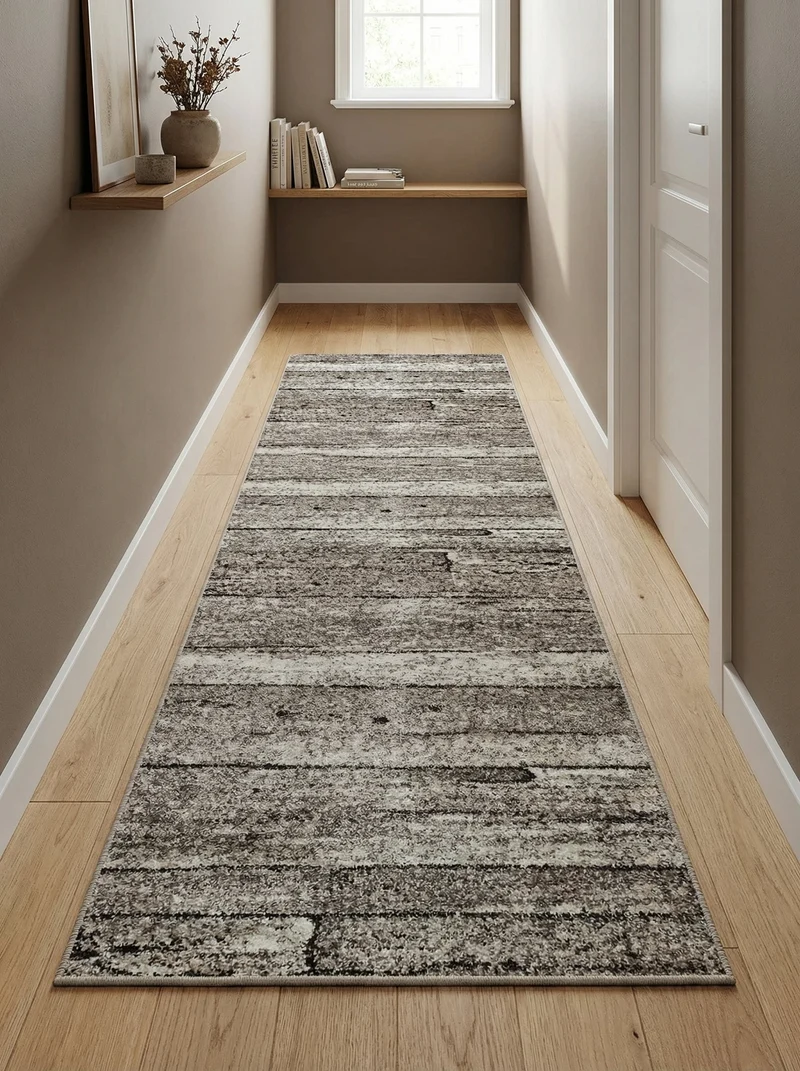 Tapis de Couloir Moderne Gris - Torino