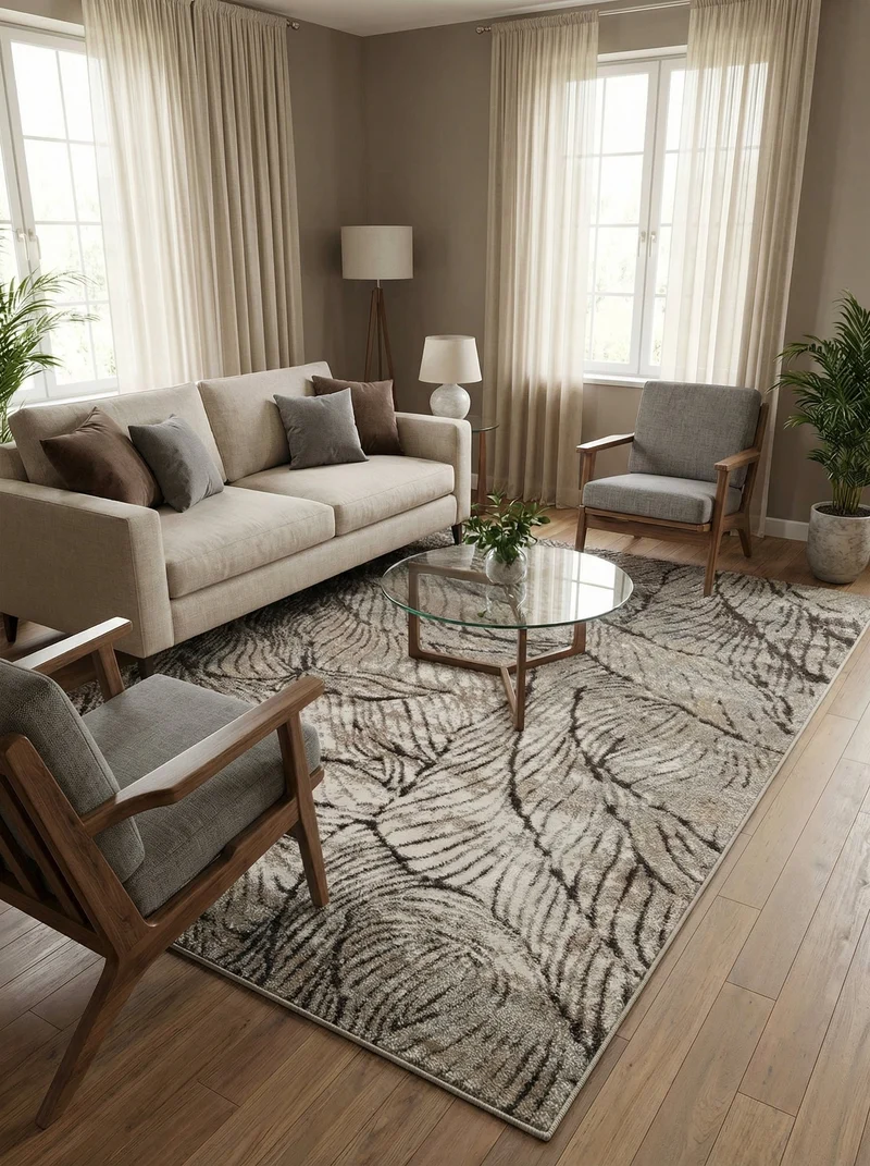 Tapis Moderne Beige et Crème - Torino