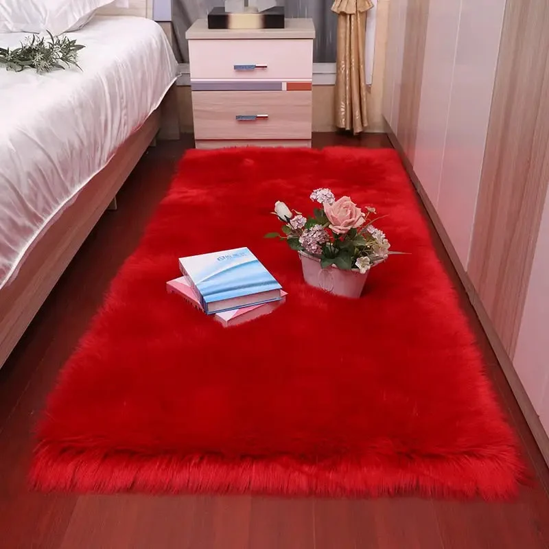 Tapis de chambre rouge