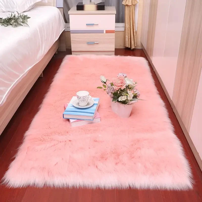 Tapis de chambre rose