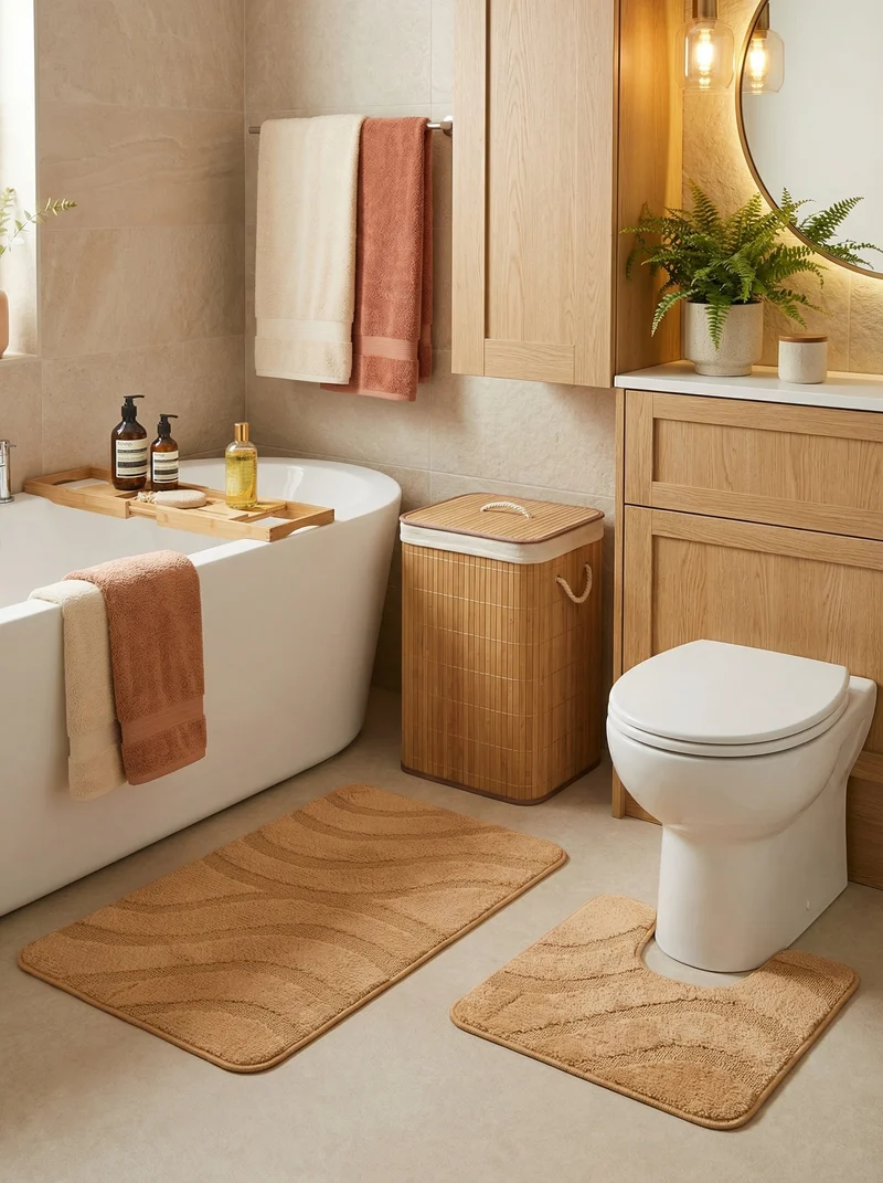 Kit Tapis de Bain Saumon - Cordova N°3