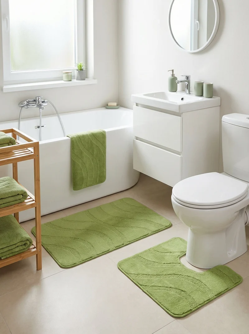 Kit Tapis de Bain Vert Lime - Cordova