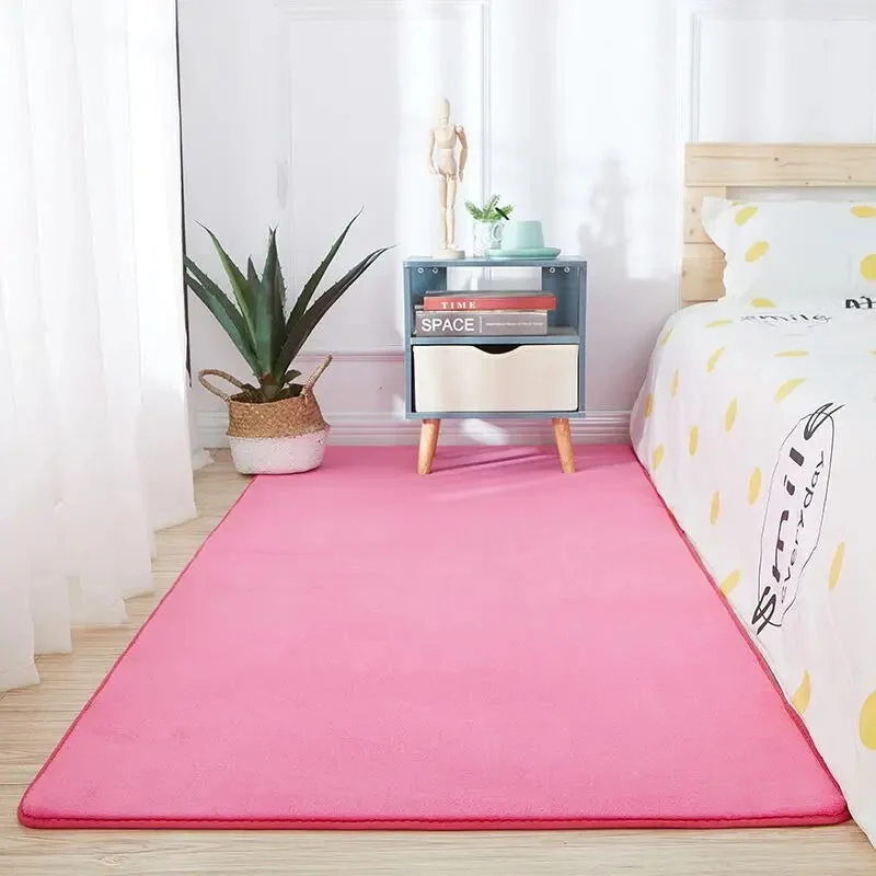 Tapis chambre rose bonbon