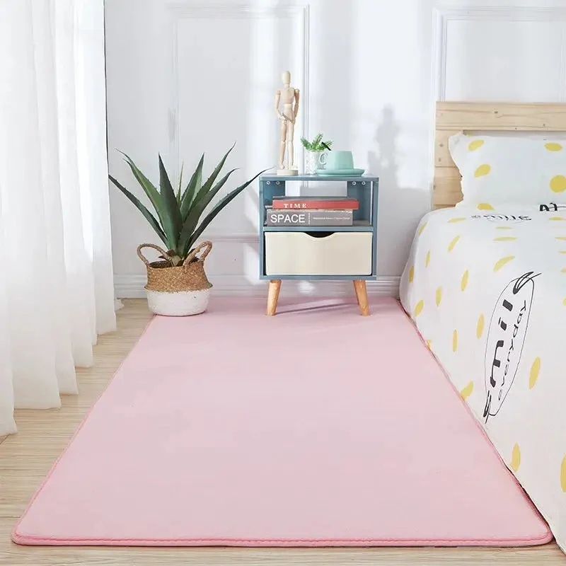 Tapis chambre rose