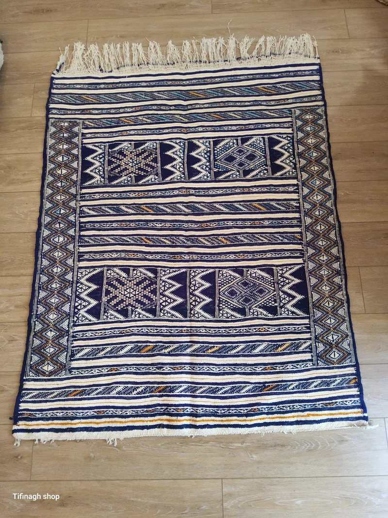 Tapis berbère - Kilim de Tiflet 1.51m x 1.21m