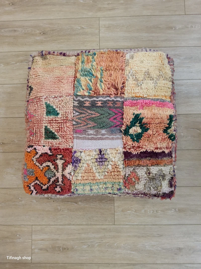 Pouf vintage patchwork