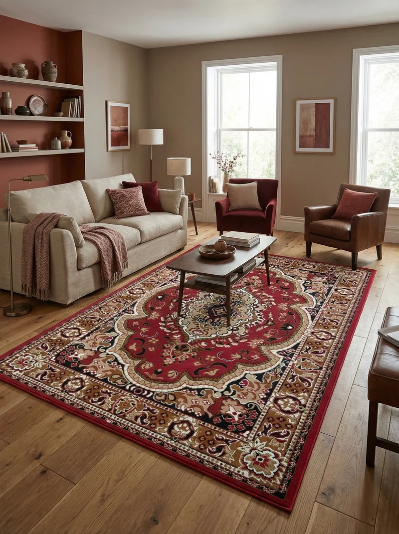 Tapis Oriental Rouge & Caramel - Valore
