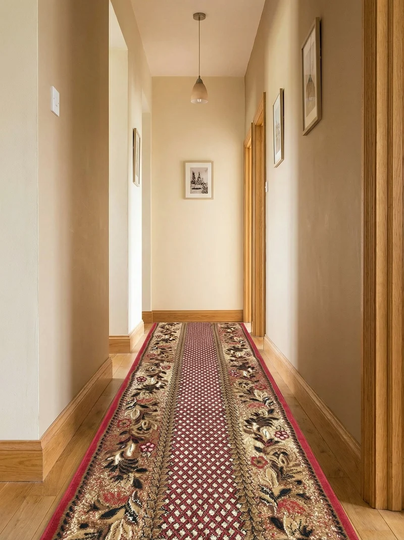 Tapis de Couloir Oriental Rouge & Beige - Valore
