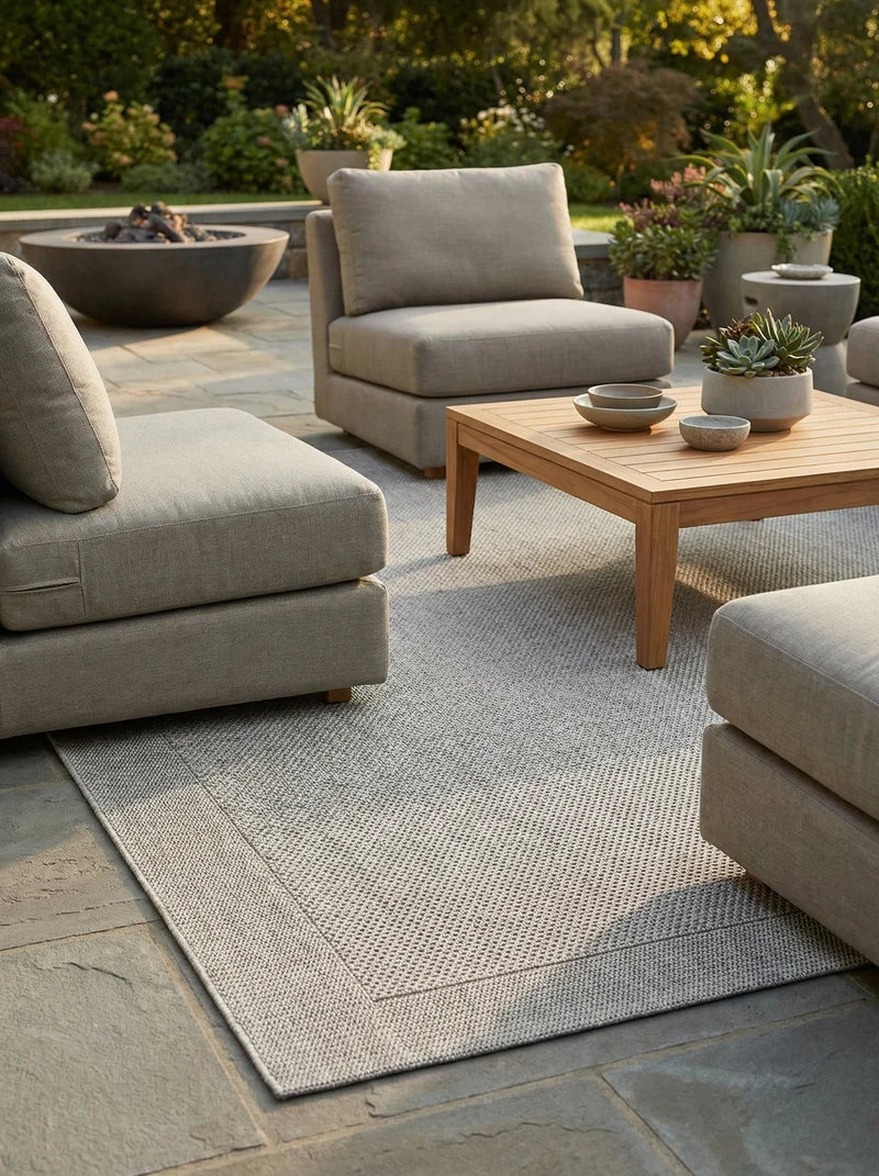 Tapis Extérieur Gris Perle - Arido