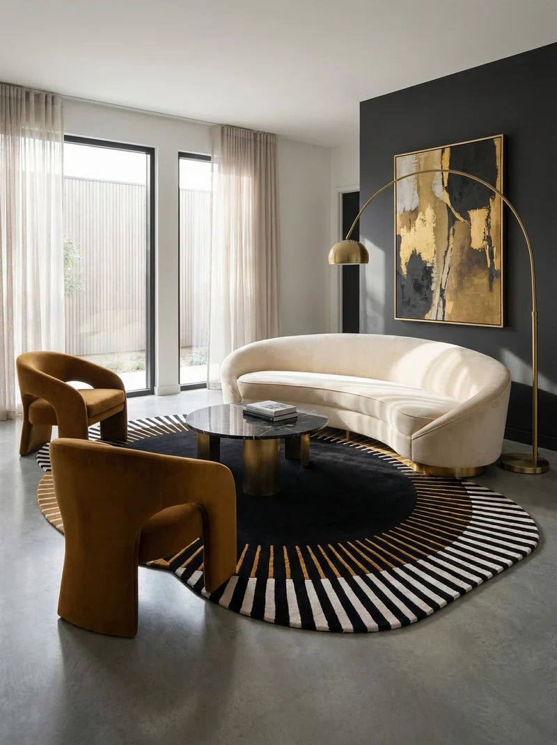 Tapis Laine & Tencel - Agata