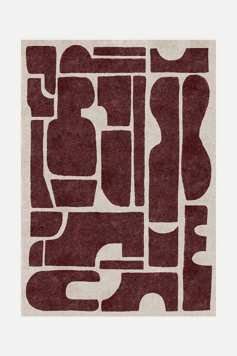 Tapis Tilda Rouge Bordeaux