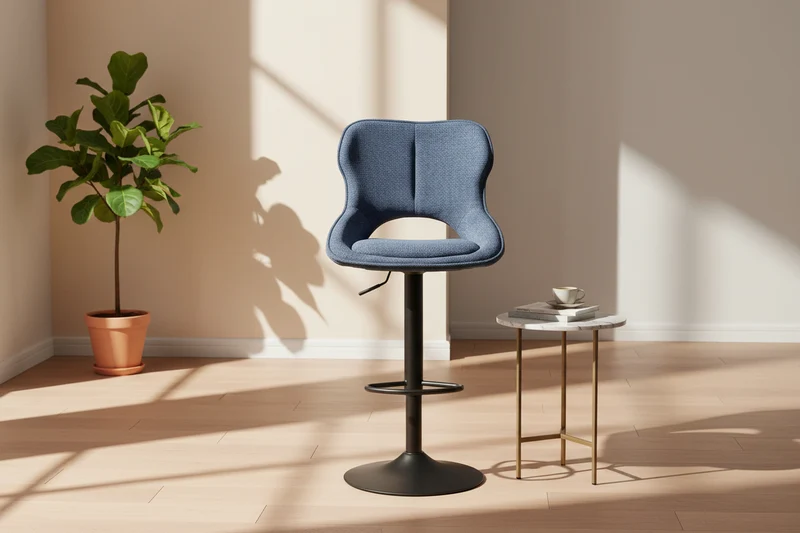 Chaise de bar bleu - Morine