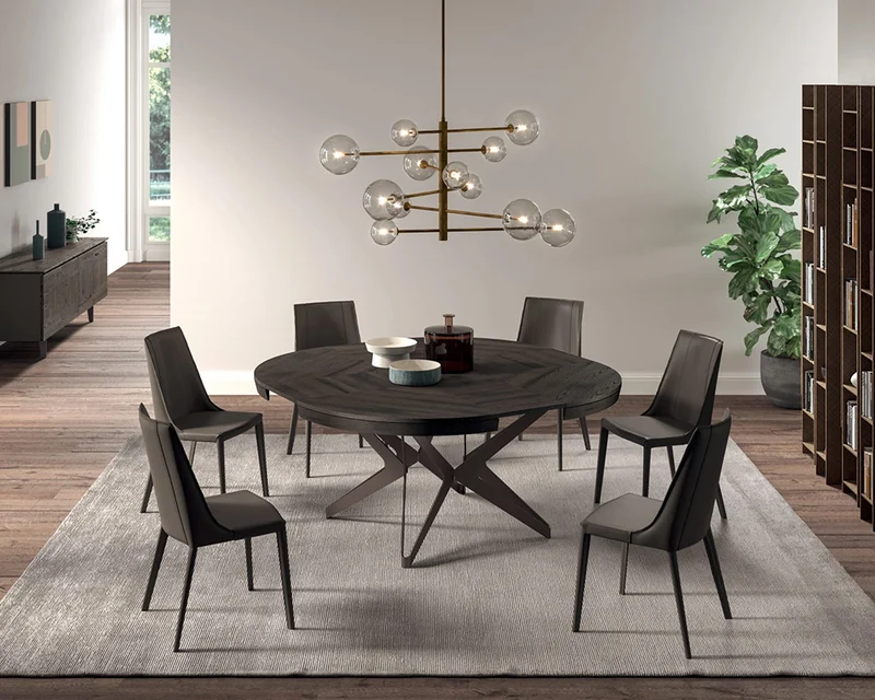 Table ronde extensible en bois - Roundy