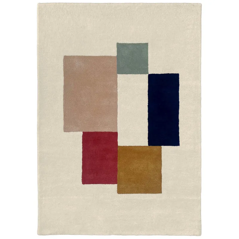 Tapis multicolore Quadran