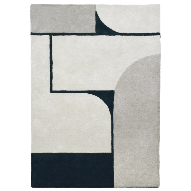Tapis en laine Strada gris